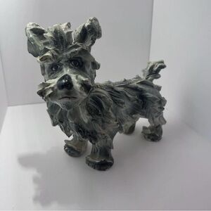 Gray Ceramic Dog Figurine‎ Scottie dog